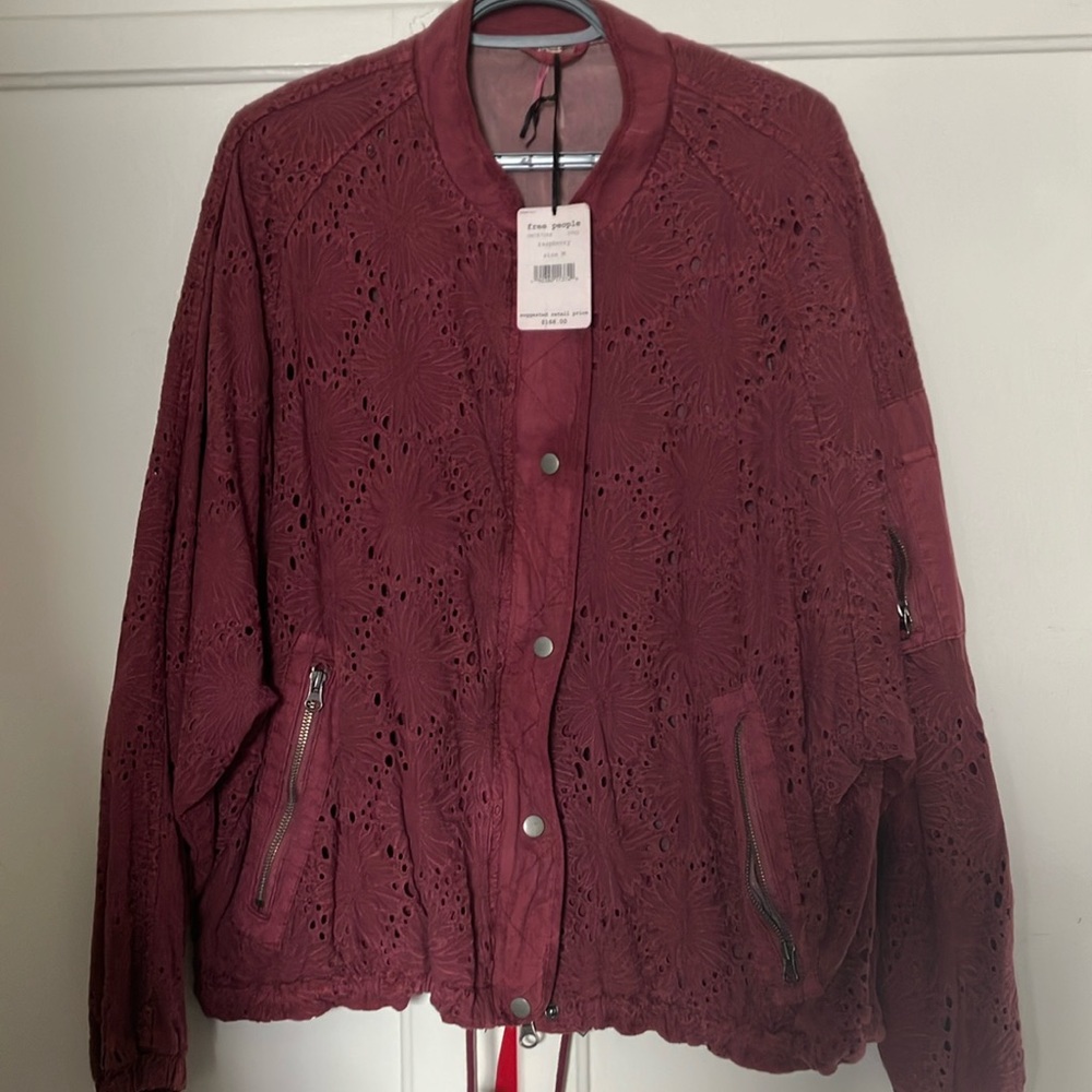 Free People women’s bomber jacket size M/L oversized fit